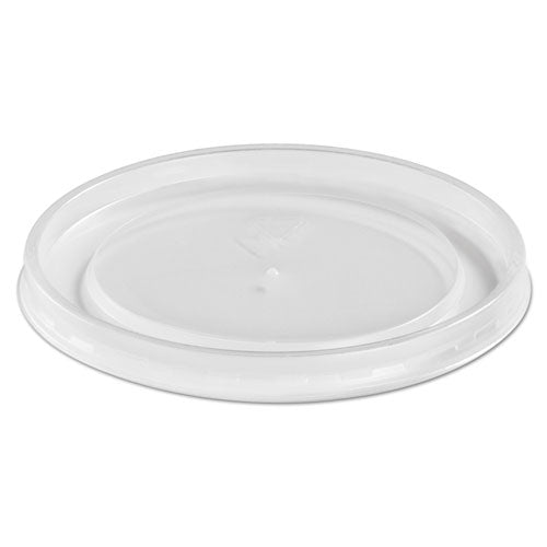 Plastic High Heat Vented Lid, Fits 16 Oz To 32 Oz Containers, White, 50/bag, 10 Bags/carton