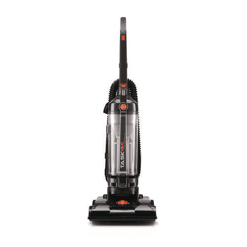 Task Vac Bagless Lightweight Upright Vacuum, 14" Cleaning Path, Black