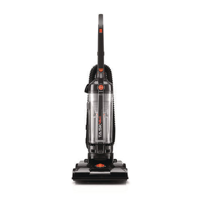 Task Vac Bagless Lightweight Upright Vacuum, 14" Cleaning Path, Black