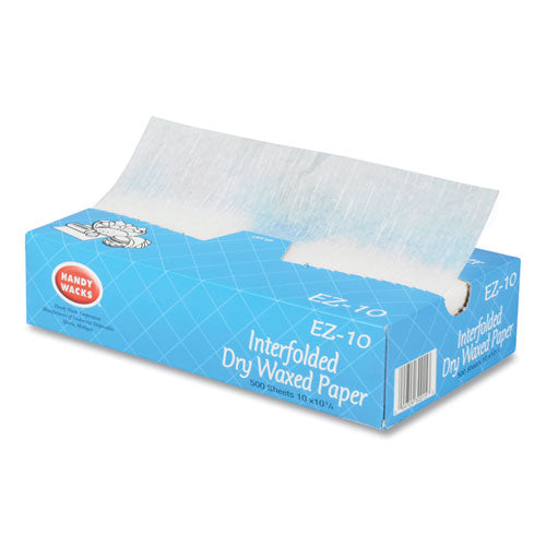 Interfolded Dry Waxed Paper Deli Sheets, 10.75 X 10, 500/box, 12 Boxes/carton