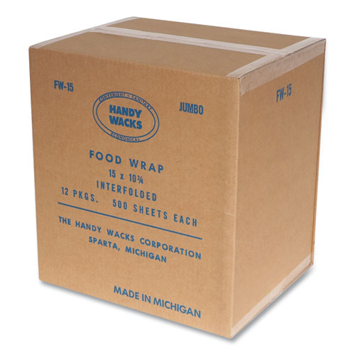Interfolded Food Wrap Deli Sheets, 10.75 X 15, 500/box, 12 Boxes/carton
