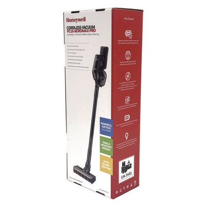 Aeromax Pro Vc16 Cordless Vacuum, 8.5" Cleaning Path, Dark Silver