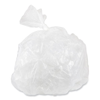 High-density Commercial Can Liners, 10 Gal, 5 Mic, 24" X 24", Natural, Perforated Roll, 50 Bags/roll, 20 Rolls/carton