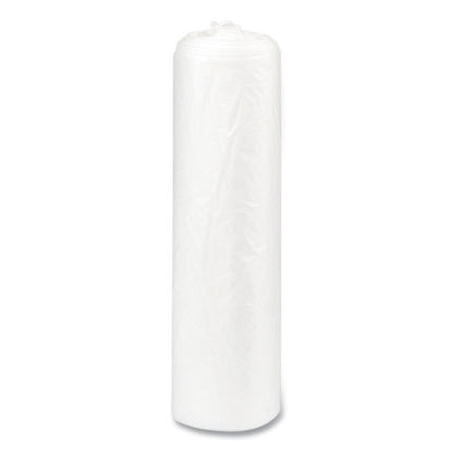 High-density Commercial Can Liners, 33 Gal, 17 Mic, 33" X 40", Clear, Interleaved Roll, 25 Bags/roll, 10 Rolls/carton