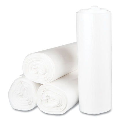 High-density Commercial Can Liners, 56 Gal, 17 Mic, 43" X 48", Clear, Interleaved Roll, 25 Bags/roll, 8 Rolls/carton