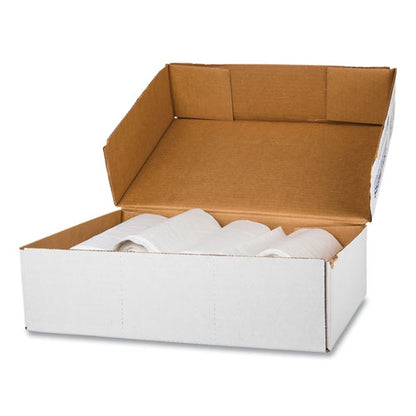High-density Commercial Can Liner Value Pack, 60 Gal, 12 Mic, 38" X 58", Clear, Interleaved Roll, 25 Bags/roll, 8 Rolls/ct
