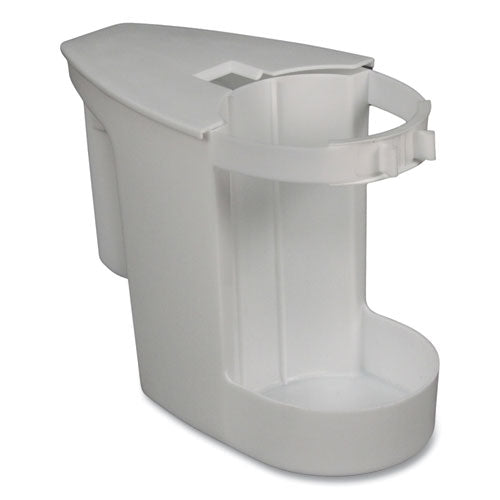 Super Toilet Bowl Caddy, Plastic, White