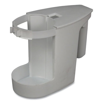 Super Toilet Bowl Caddy, Plastic, White