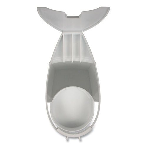 Super Toilet Bowl Caddy, Plastic, White
