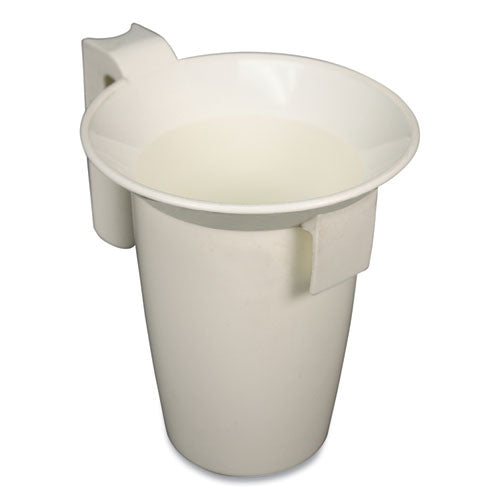 Value-plus Toilet Bowl Caddy, Plastic, White