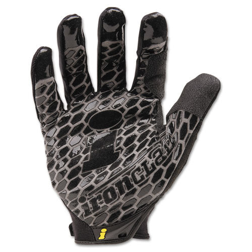 Box Handler Gloves, En388: 3131, 9" Long, Large, Black, Pair