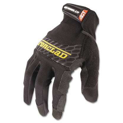 Box Handler Gloves, En388: 3131, 9" Long, Large, Black, Pair