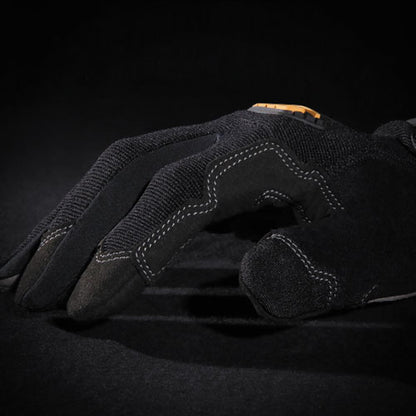 General Utility Gloves, En388: 2132, 9" Long, Medium, Black, Pair