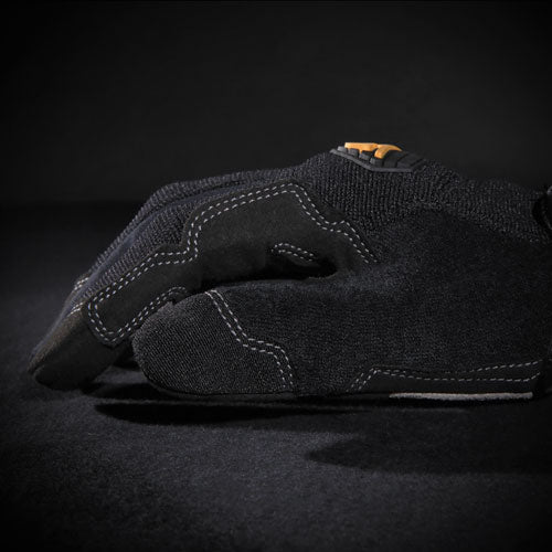 General Utility Gloves, En388: 2132, 9" Long, X-large, Black, Pair