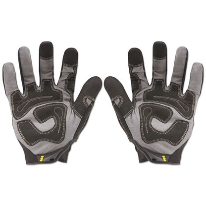 General Utility Gloves, En388: 2132, 9" Long, X-large, Black, Pair