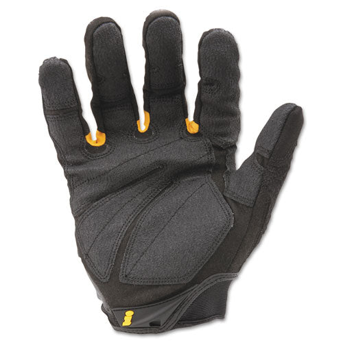 Superduty Gloves, En388: 4132, 12" Long, Medium, Black/yellow, Pair