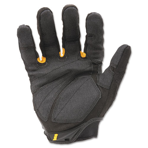 Superduty Gloves, En388: 4132, 12" Long, X-large, Black/yellow, Pair
