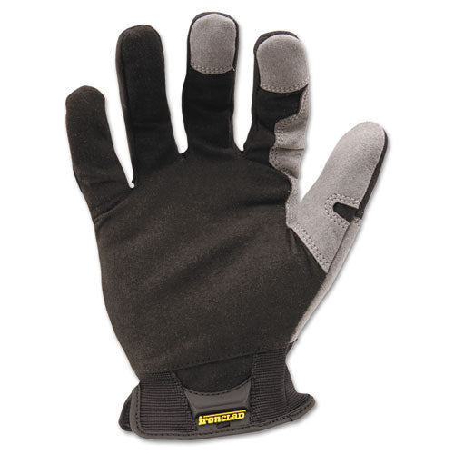Workforce Gloves, En388: 3121, X-large, Gray/black, Pair