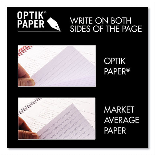 Hardcover Twinwire Notebooks, Scribzee Compatible, 1-subject, Wide/legal Rule, Black/red Cover, (70) 9.88 X 6.88 Sheets