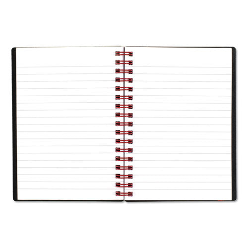 Flexible Cover Twinwire Notebooks, Scribzee Compatible, 1-subject, Wide/legal Rule, Black/red Cover, (70) 5.88 X 4.13 Sheets