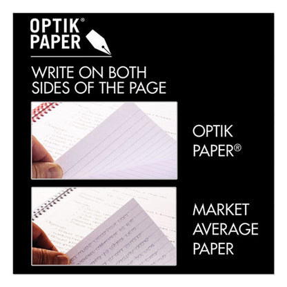 Hardcover Twinwire Notebooks, Scribzee Compatible, 1-subject, Wide/legal Rule, Black/red Cover, (70) 11 X 8.5 Sheets