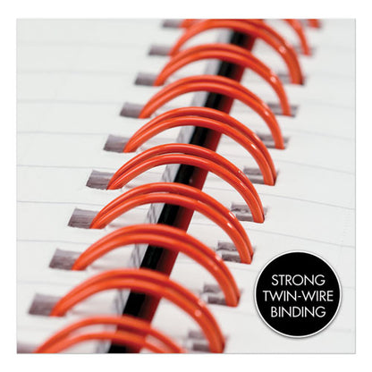 Hardcover Twinwire Notebooks, Scribzee Compatible, 1-subject, Wide/legal Rule, Black/red Cover, (70) 8.25 X 5.88 Sheets