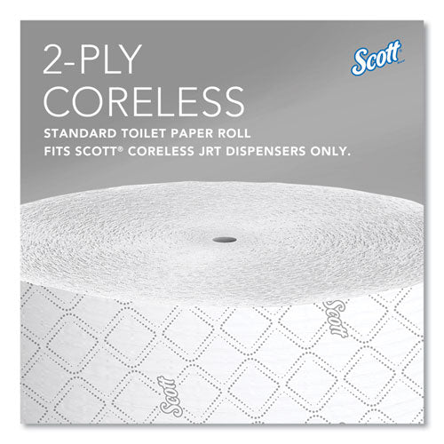 Essential Coreless Jrt, Septic Safe, 2-ply, 3.75" X 1,150 Ft, White, 12 Rolls/carton