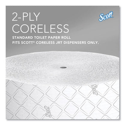 Essential Coreless Jrt, Septic Safe, 2-ply, 3.75" X 1,150 Ft, White, 12 Rolls/carton