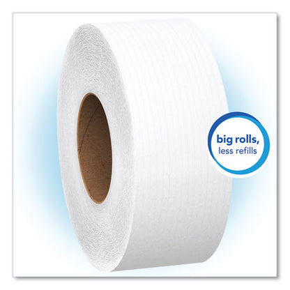 Essential Jrt Jumbo Roll Bathroom Tissue, Septic Safe, 1-ply, 3.55" X 2,000 Ft, White, 12 Rolls/carton