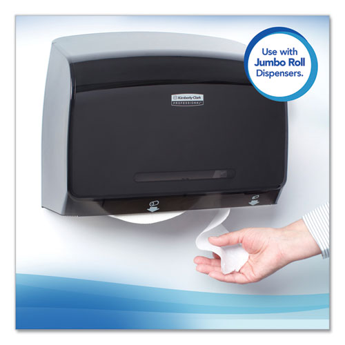 Essential Jrt Jumbo Roll Bathroom Tissue, Septic Safe, 1-ply, 3.55" X 2,000 Ft, White, 12 Rolls/carton