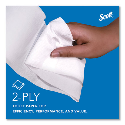 Essential Jrt Jumbo Roll Bathroom Tissue, Septic Safe, 2-ply, 3.55" X 1,000 Ft, White, 12 Rolls/carton