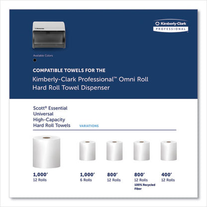 Omni Roll Towel Dispenser, 10.5 X 10 X 10, Smoke Gray