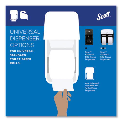 Essential Standard Roll Bathroom Tissue For Business, Septic Safe, 2-ply, White, 550 Sheets/roll, 20 Rolls/carton
