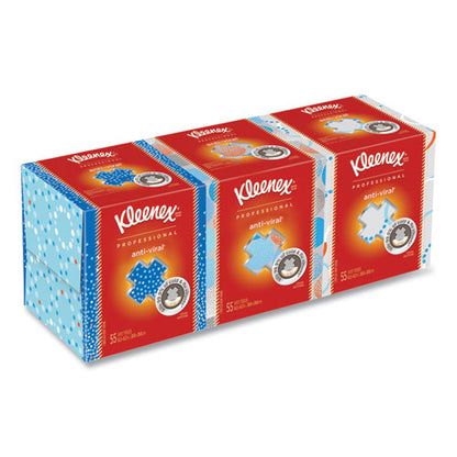 Boutique Anti-viral Facial Tissue, Pop-up Box, 3-ply, White, 60 Sheets/box, 3 Boxes/pack, 4 Packs/carton