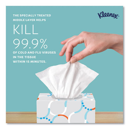 Boutique Anti-viral Facial Tissue, Pop-up Box, 3-ply, White, 60 Sheets/box, 3 Boxes/pack, 4 Packs/carton
