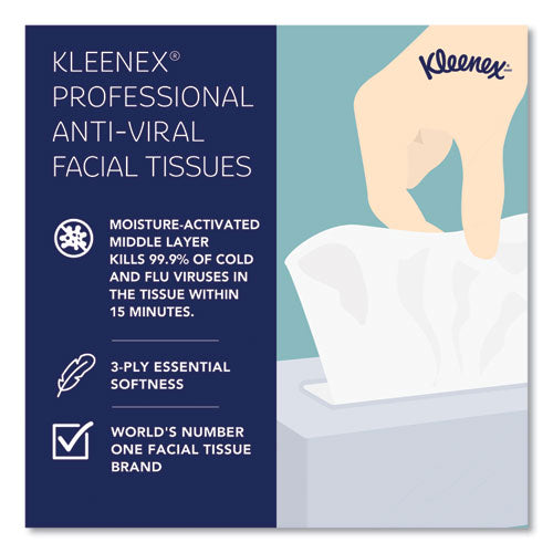 Boutique Anti-viral Facial Tissue, Pop-up Box, 3-ply, White, 60 Sheets/box, 3 Boxes/pack