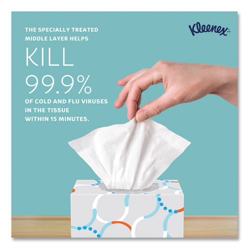 Boutique Anti-viral Facial Tissue, Pop-up Box, 3-ply, White, 60 Sheets/box, 3 Boxes/pack