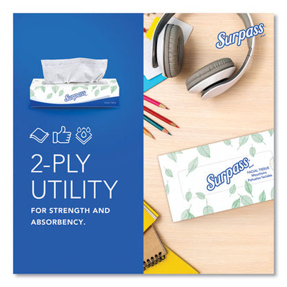Facial Tissue For Business, 2-ply, White, 125 Sheets/box, 60 Boxes/carton