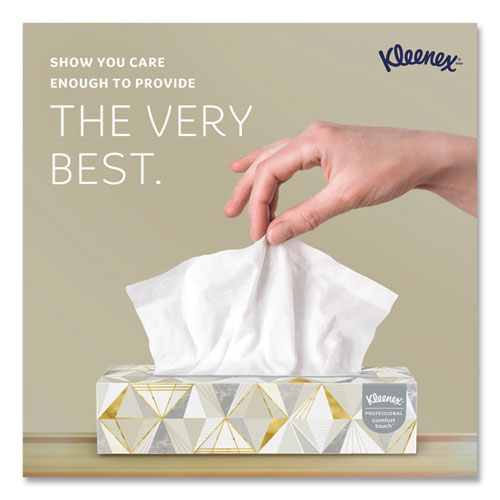 White Facial Tissue For Business, Pop-up Box, 2-ply, 125 Sheets/box, 48 Boxes/carton