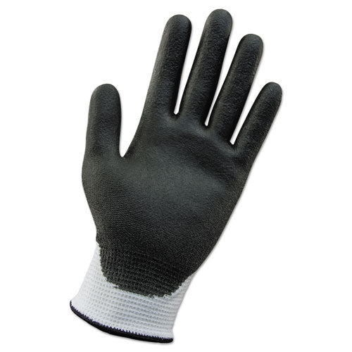 G60 Ansi Level 2 Cut-resistant Gloves, En388: 4343, 8.46" Long, Small, White/black, 12 Pairs/carton