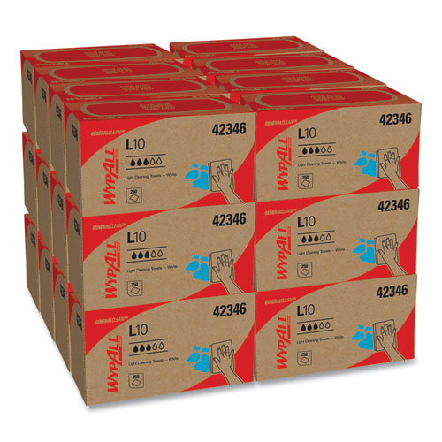 L10 Towels, Pop-up Box, 1-ply, 10.25 X 9, White, 250/box, 24 Boxes/carton