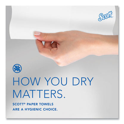 Pro Hard Roll Paper Towels With Absorbency Pockets For Scott Pro Dispenser, Blue Core Only, 1-ply, 7.5" X 900 Ft, 6 Rolls/ct