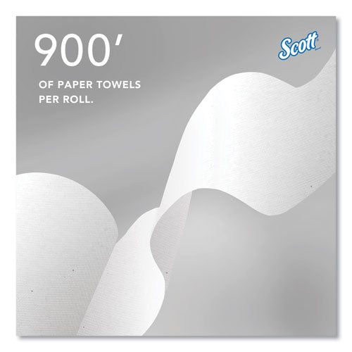 Pro Hard Roll Paper Towels With Absorbency Pockets For Scott Pro Dispenser, Blue Core Only, 1-ply, 7.5" X 900 Ft, 6 Rolls/ct