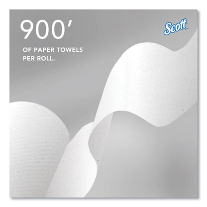 Pro Hard Roll Paper Towels With Absorbency Pockets For Scott Pro Dispenser, Blue Core Only, 1-ply, 7.5" X 900 Ft, 6 Rolls/ct