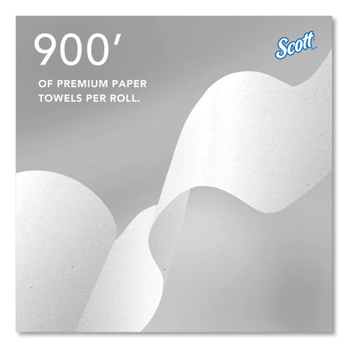 Pro Hard Roll Paper Towels With Absorbency Pockets For Scott Pro Dispenser, Green Core Only, 1-ply, 7.5" X 900 Ft,6 Rolls/ct
