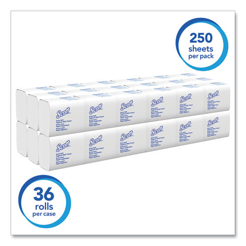 Hygienic Bath Tissue, Septic Safe, 2-ply, White, 250 Sheets/pack, 36 Packs/carton