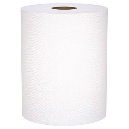 Universal 100% Recycled Fiber Hard Roll Paper Towels, 1-ply, 8" X 800 Ft, White, 6 Rolls/carton