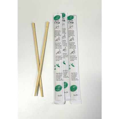 Chopsticks, Wood, 9", White, 1,340/carton