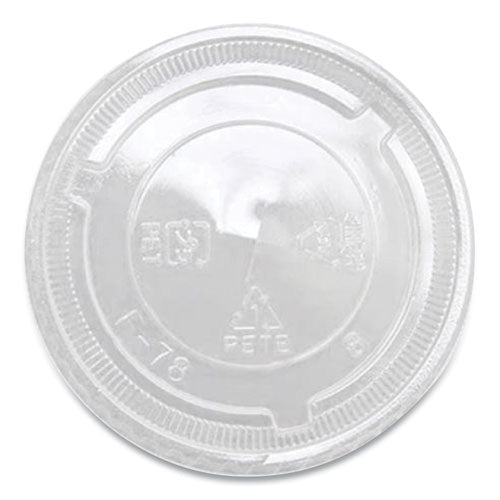 Pet Lids, X Straw Hole, Fits 8 Oz To 10 Oz Cold Cups, Plastic, Clear, 1,000/carton