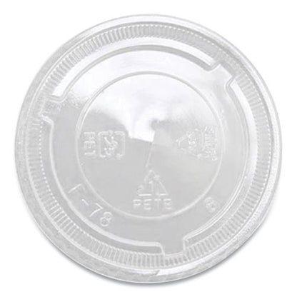 Pet Lids, X Straw Hole, Fits 8 Oz To 10 Oz Cold Cups, Plastic, Clear, 1,000/carton